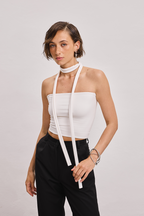 Топ-бандо з шарфом