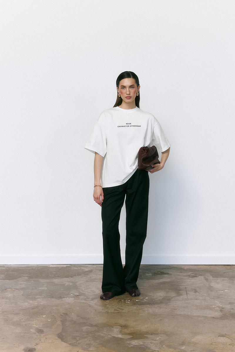 Класичні штани з високою посадкою