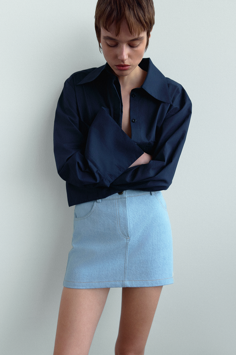 Міні-спідниця з деніму