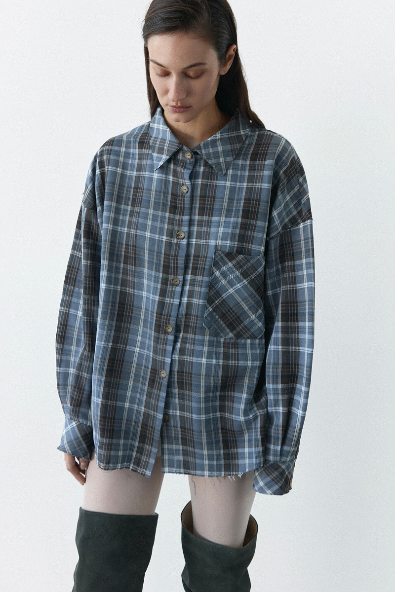 Картата сорочка з необробленими краями