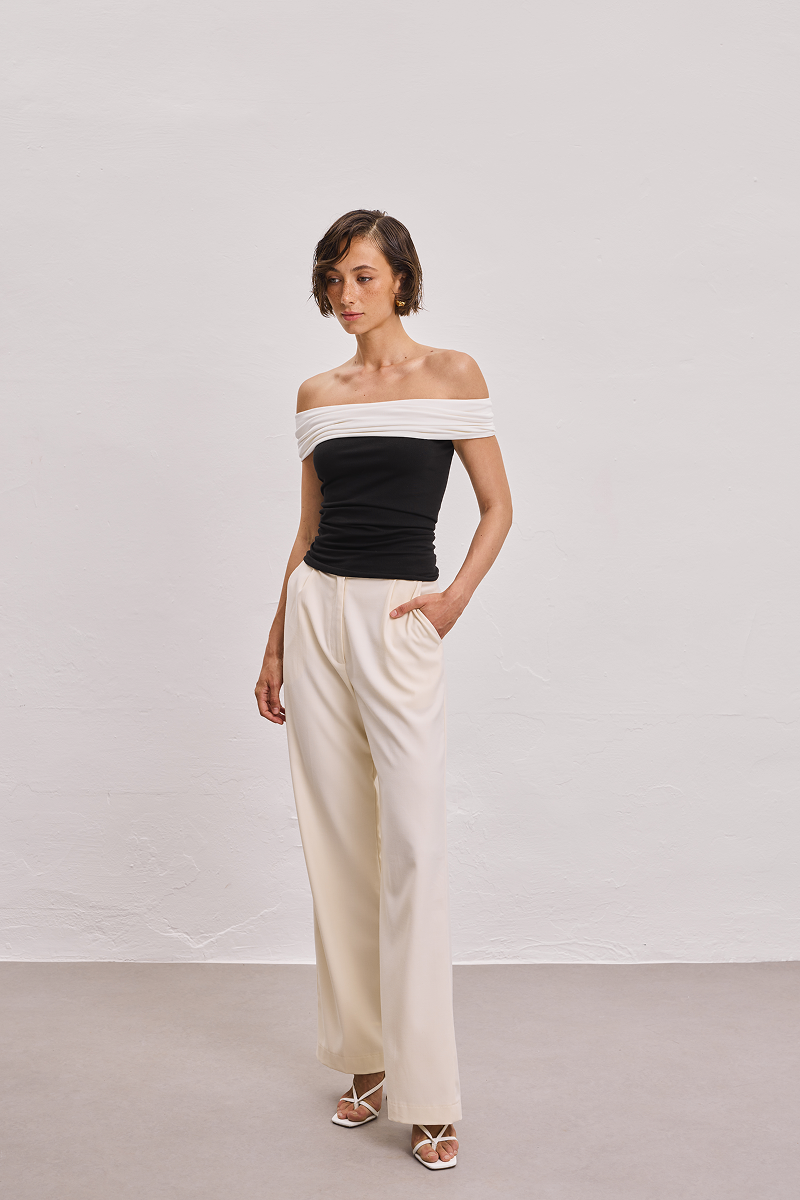 Молочні штани з середньою посадкою