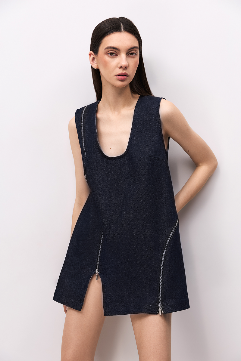 Сукня-топ із деніму