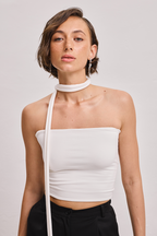 Топ-бандо з шарфом