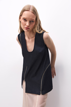 Сукня-топ із деніму