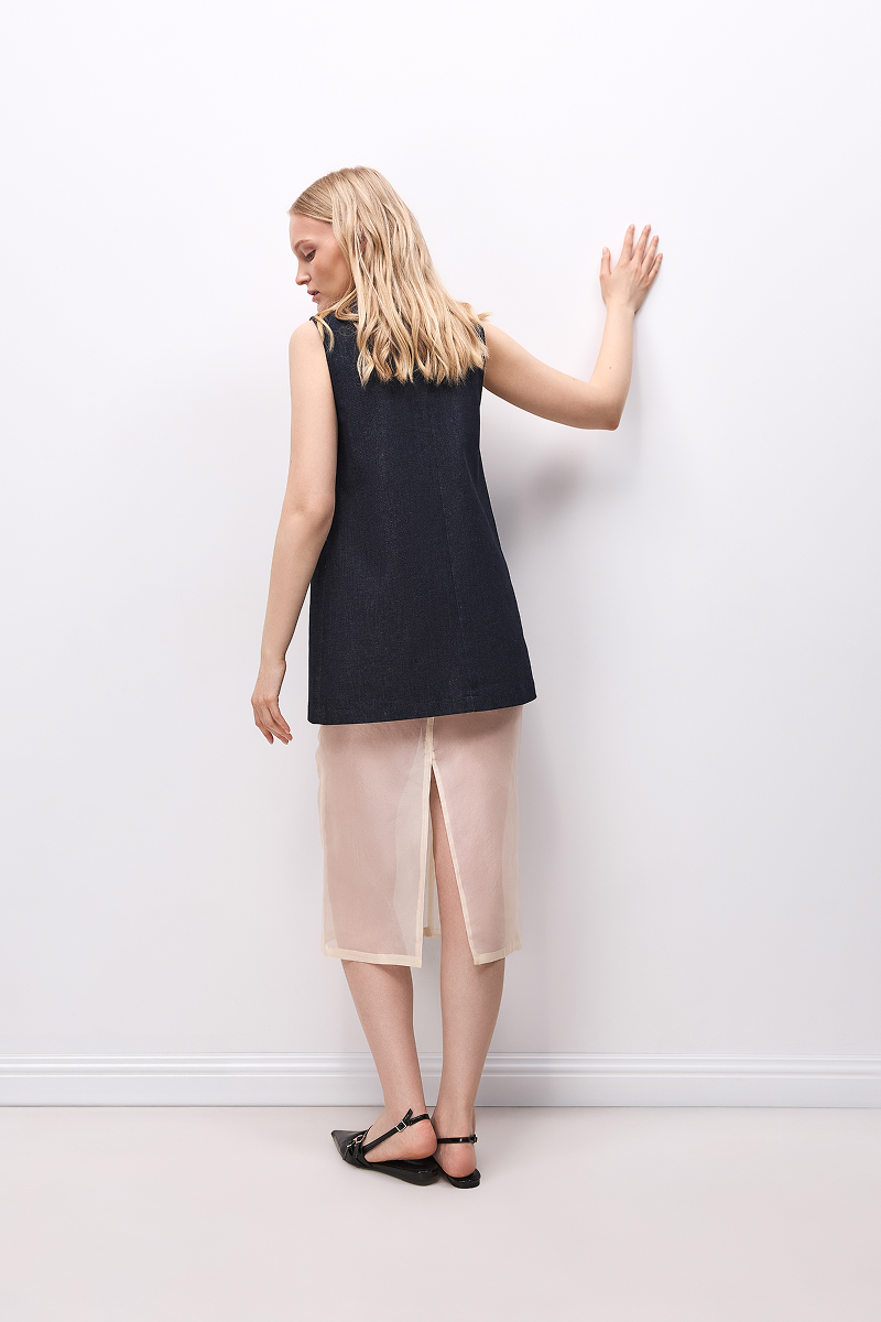 Сукня-топ із деніму