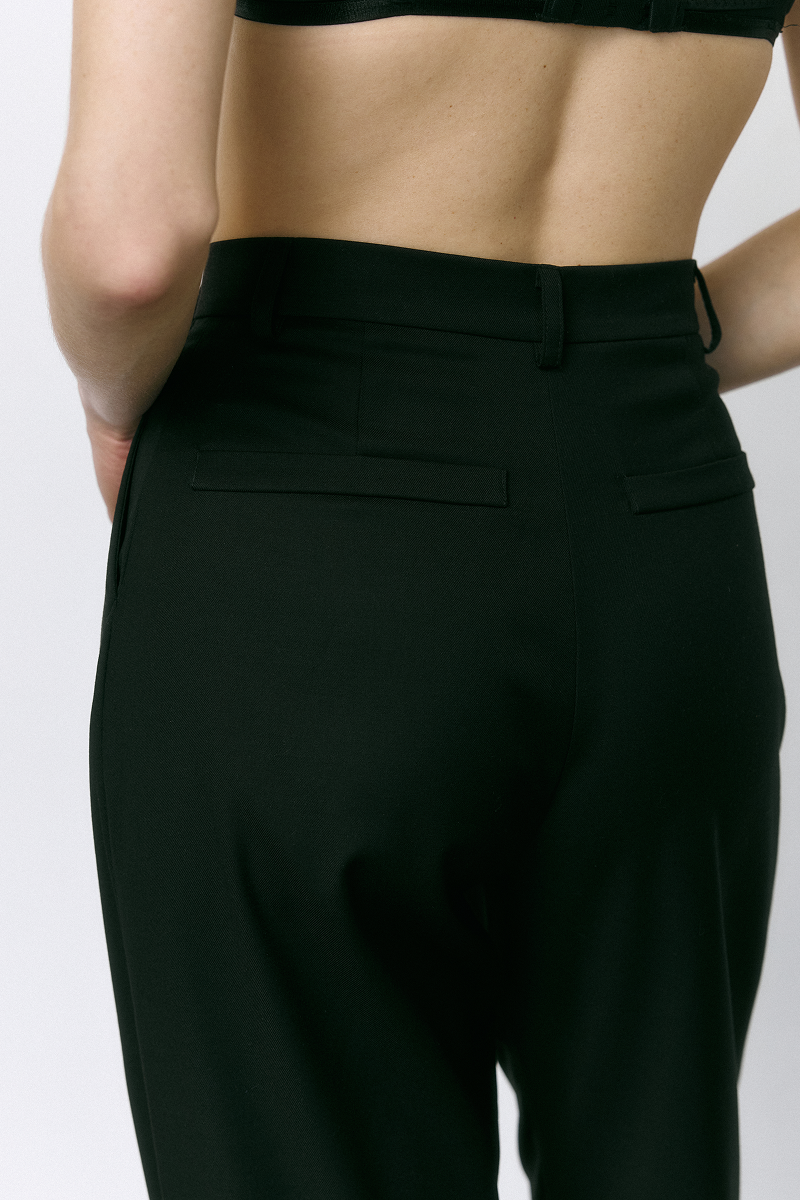 Класичні штани з високою посадкою