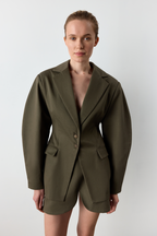 Приталений жакет "Khaki"