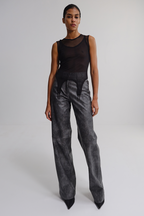 Штани з екошкіри 'Vintage'