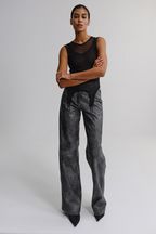 Штани з екошкіри 'Vintage'