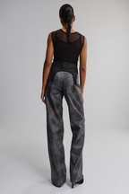 Штани з екошкіри 'Vintage'