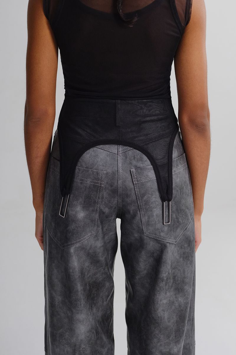 Штани з екошкіри 'Vintage'