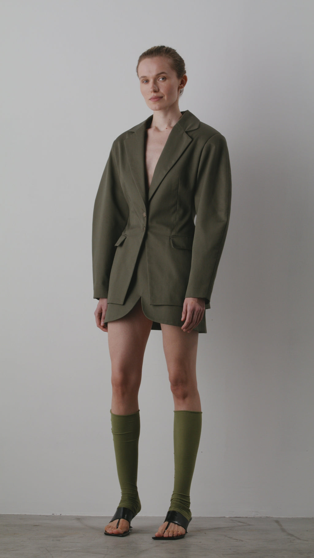 Приталений жакет "Khaki"