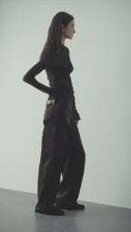 Прозорий лонгслів-сітка з акцентною деталлю